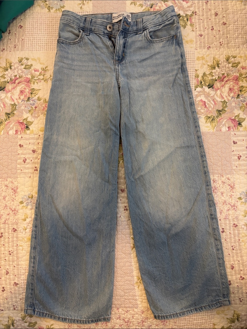 abercrombie kids Light Blue Boyfriend Jeans